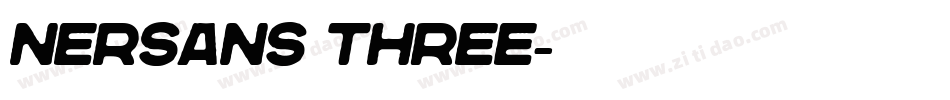 Nersans Three字体转换